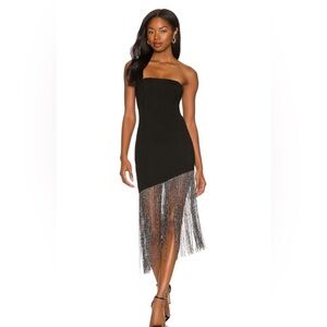 Cleo Strapless Dress in Black